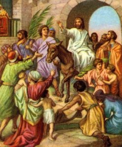 Jesus Enters Jerusalem on a Donkey Matthew 21:7-9