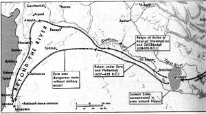 Map of exiles return routes